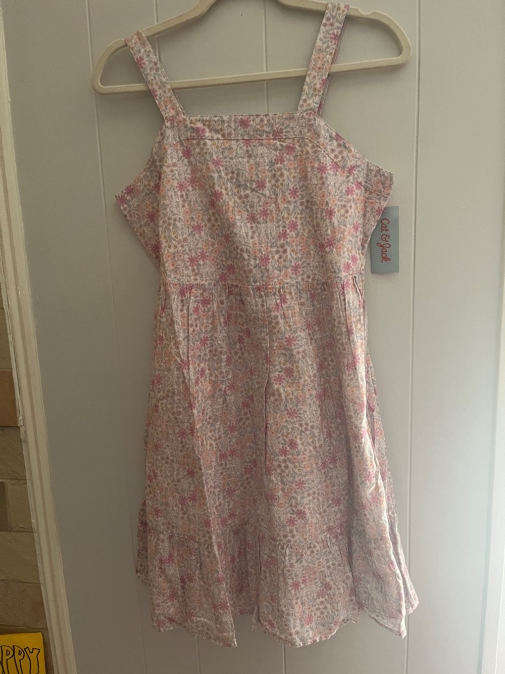 Cat & Jack Pink and Cream Floral Sundress for Girls